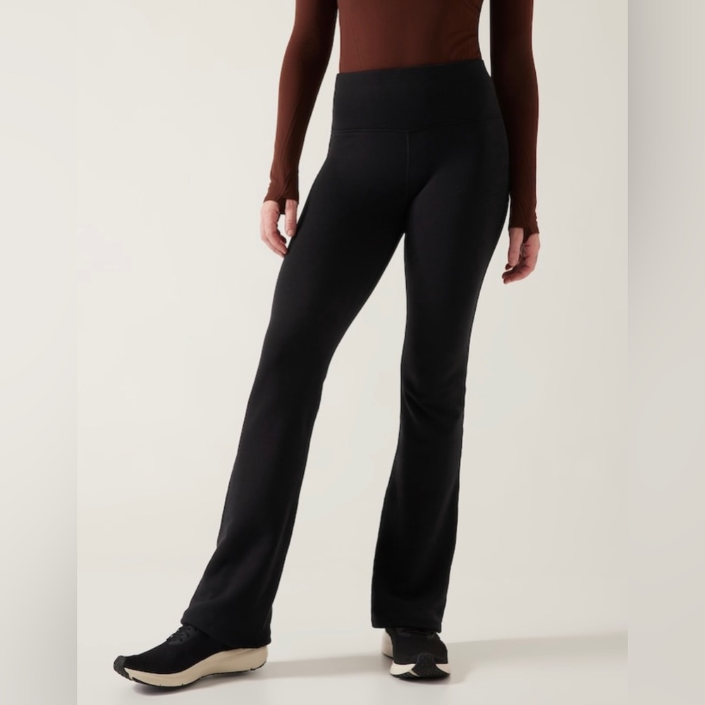 NWOT-Athleta Black Altitude Pant in Polartec Power Stretch, Large Petite